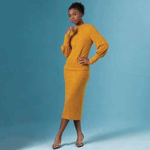 Longline Women's Mohair Sweater Dresses in a Loose FitSimplicity Two Piece Sweater Dress S8982 Longline Women's Mohair Sweater Dresses in a Loose FitSimplicity Two Piece Sweater Dress S8982