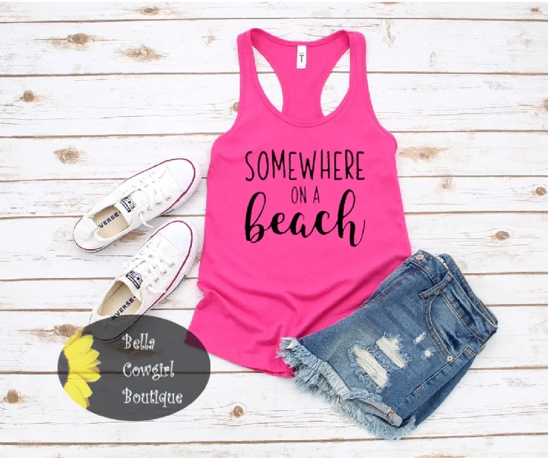 High - Neck Women's Silk Blend Tank Tops for a Luxurious FeelSomewhere On A Beach Country Music Women's Tank Top High - Neck Women's Silk Blend Tank Tops for a Luxurious FeelSomewhere On A Beach Country Music Women's Tank Top