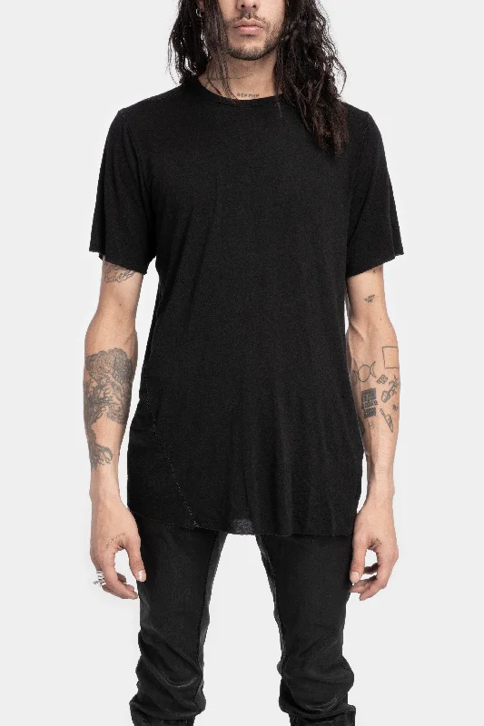 Scoop Neck Women's Linen Blend Tank Tops for SummerStaple spine detail cashmere blend t-shirt, Black