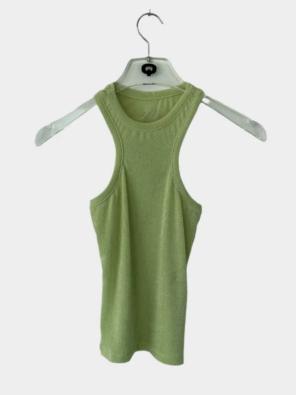 Plus Size Women's Glitter - Trimmed Tank Tops for Party NightsTank Top Effek