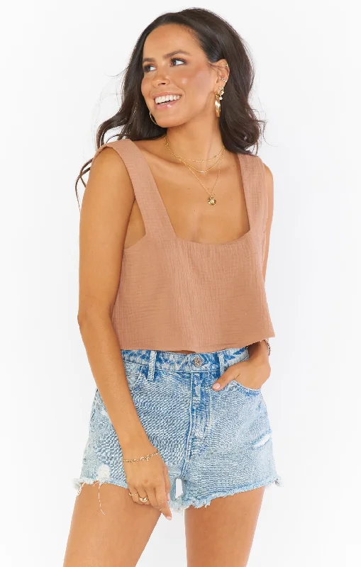 Sheer Mesh Women's Crop Top in White for a Sexy and Alluring Summer LookTara Crop Top ~ Tan Sheer Mesh Women's Crop Top in White for a Sexy and Alluring Summer LookTara Crop Top ~ Tan
