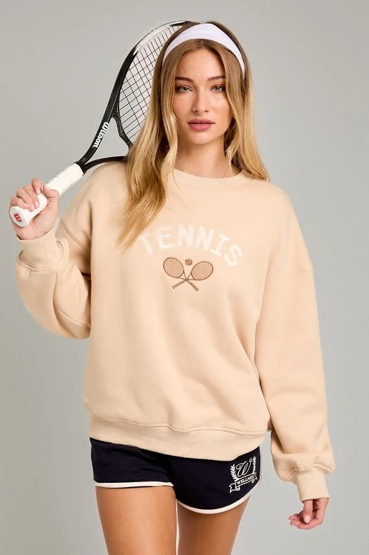 Women's High - Low Hem Pullovers in a Contemporary DesignTennis Pullover Sweater