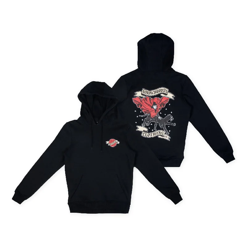 Women's fleece - lined hoodie with thumbholes for warmth in winterThe Hobgoblin Hoodie Unisex - Black Women's fleece - lined hoodie with thumbholes for warmth in winterThe Hobgoblin Hoodie Unisex - Black