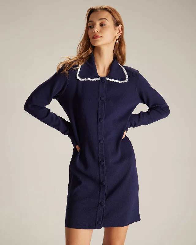 Maxi Women Dress with Floral Print for a Bohemian VibeThe Navy Peter Pan Collar Sweater Mini Dress Maxi Women Dress with Floral Print for a Bohemian VibeThe Navy Peter Pan Collar Sweater Mini Dress