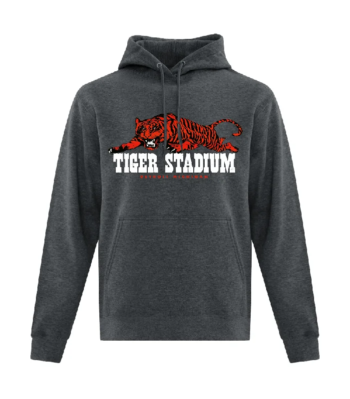 Women's mock - neck sweatshirt made of moisture - wicking material for fitness useTiger Stadium Hooded Sweatshirt