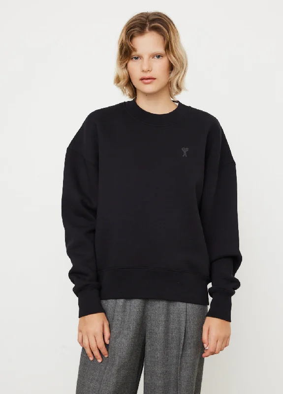 Women's cropped sweatshirt with a lace - trimmed hem for a romantic lookTonal ADC Sweatshirt Women's cropped sweatshirt with a lace - trimmed hem for a romantic lookTonal ADC Sweatshirt