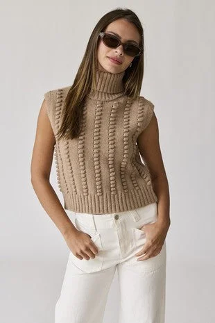 Ruffled Women's Vests in a Soft Pastel for a Girly LookWillow Sweater Vest