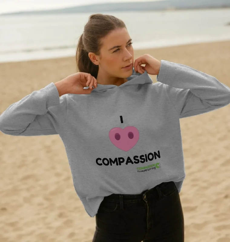 Women's hoodie with a detachable hood for customizable stylingWomen's Compassion Hoodie