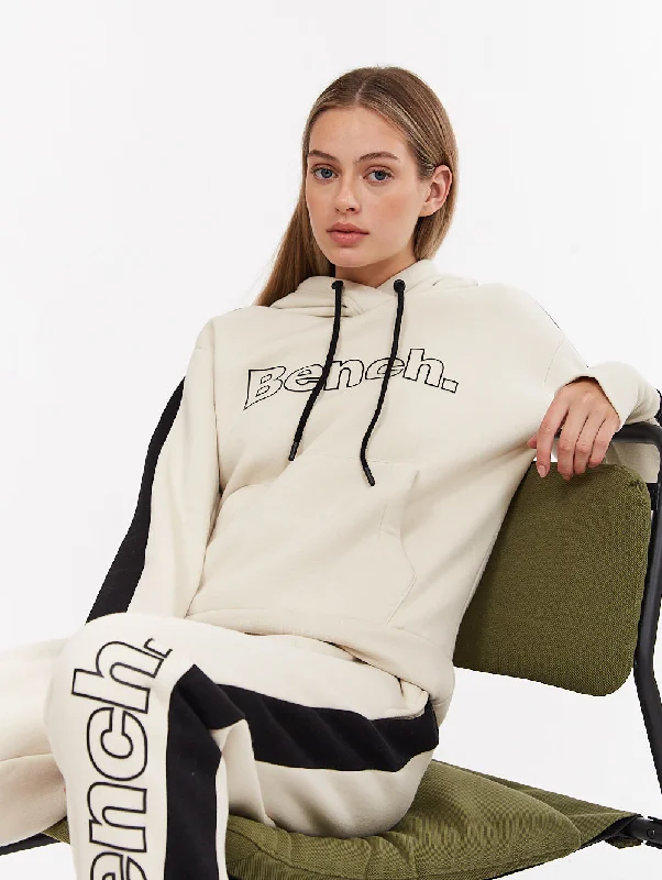 Women's oversized cropped hoodie with drawstrings for a trendy lookKiara Colorblock Hoodie