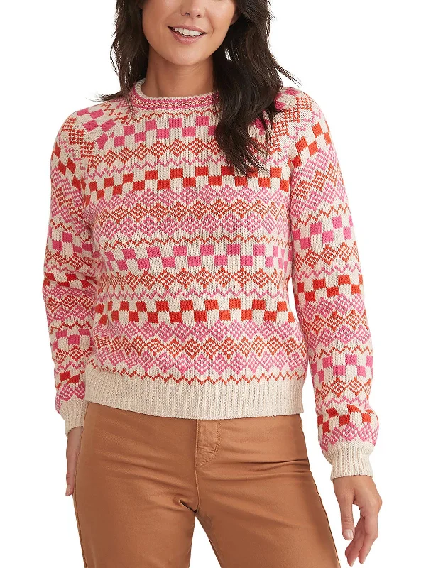 V - Neck Women's Cotton Pullovers for a Casual LookWomens Knit Fair Isle Pullover Sweater V - Neck Women's Cotton Pullovers for a Casual LookWomens Knit Fair Isle Pullover Sweater