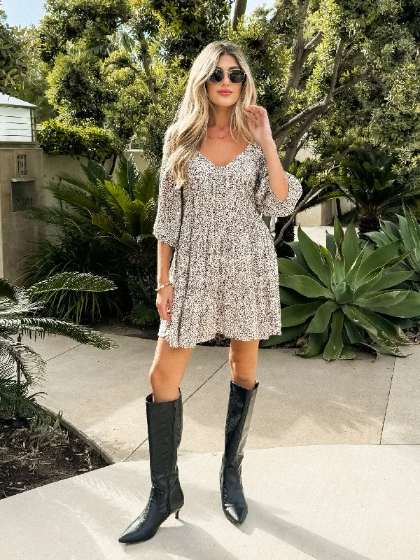 Wrap - Style Women Dress with Adjustable Fit for All Body TypesLeta Floral Mini Dress