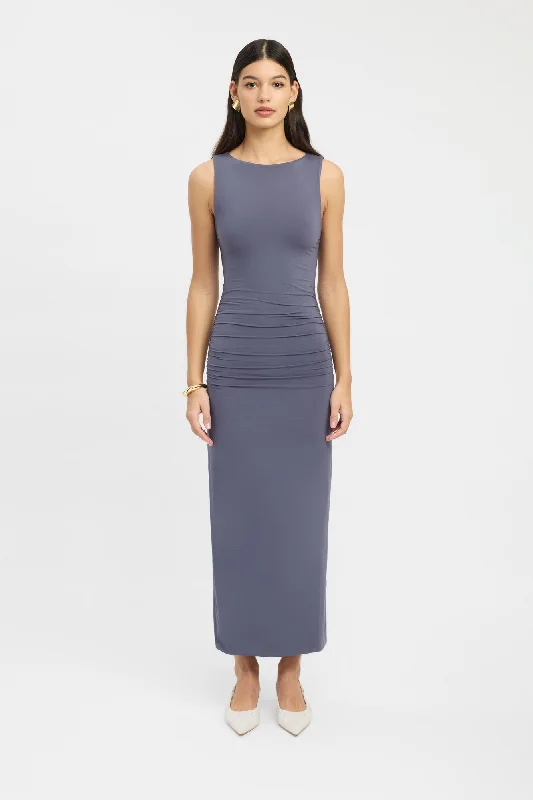 Pleated Women Dress with a Timeless and Elegant TextureEstelle Midi Dress