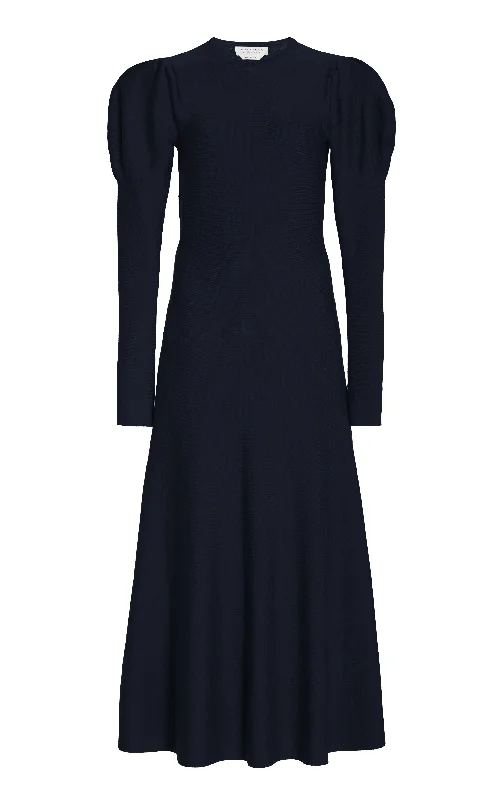 Little Black Women Dress with Sequins for a Glamorous Night OutHannah Knit Maxi Dress in Dark Navy Merino Wool Cashmere Little Black Women Dress with Sequins for a Glamorous Night OutHannah Knit Maxi Dress in Dark Navy Merino Wool Cashmere