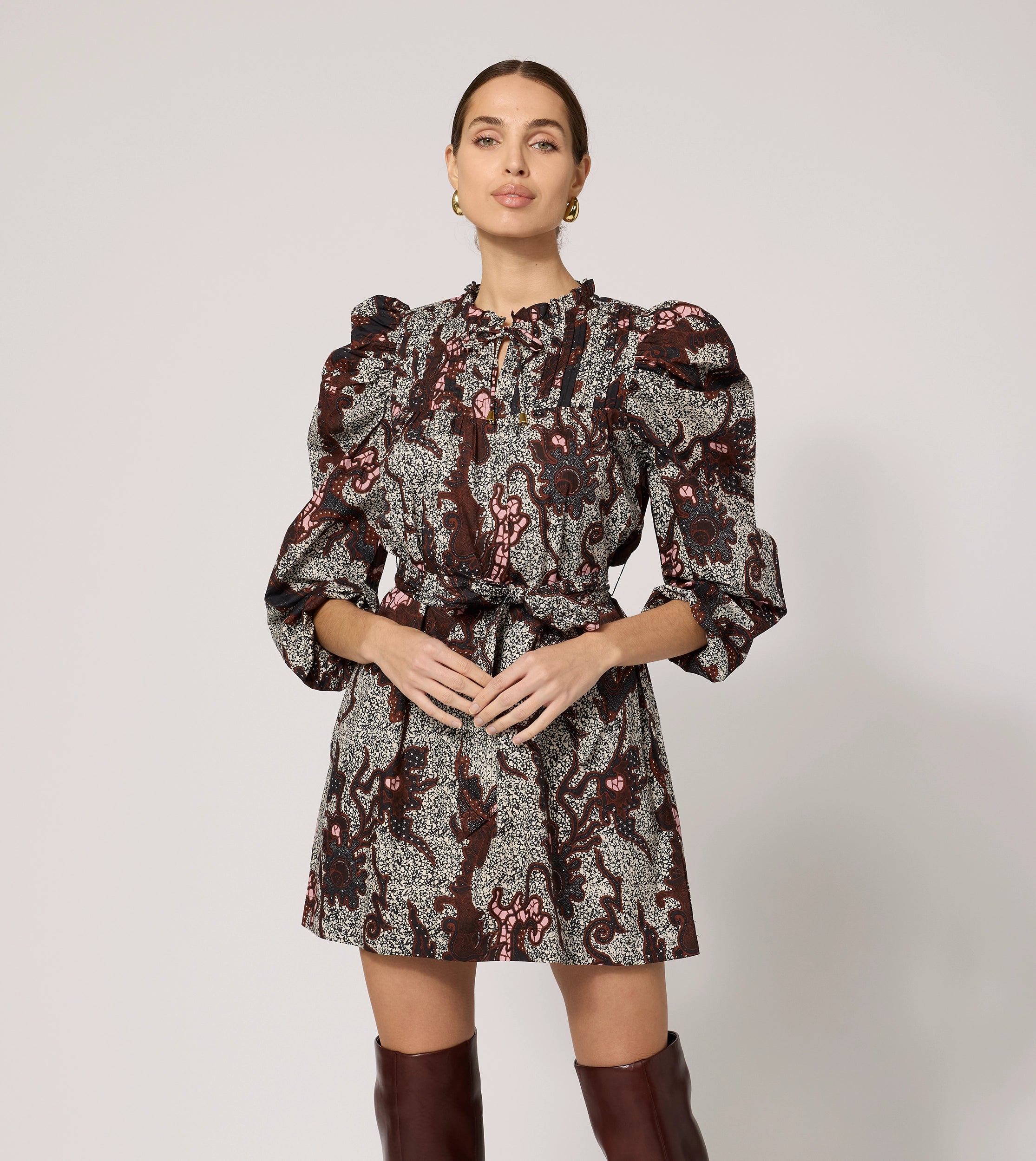Plus Size Women Dress with a Flattering A - Line Cut for Comfort and StyleIvana Mini Dress | Castello Plus Size Women Dress with a Flattering A - Line Cut for Comfort and StyleIvana Mini Dress | Castello