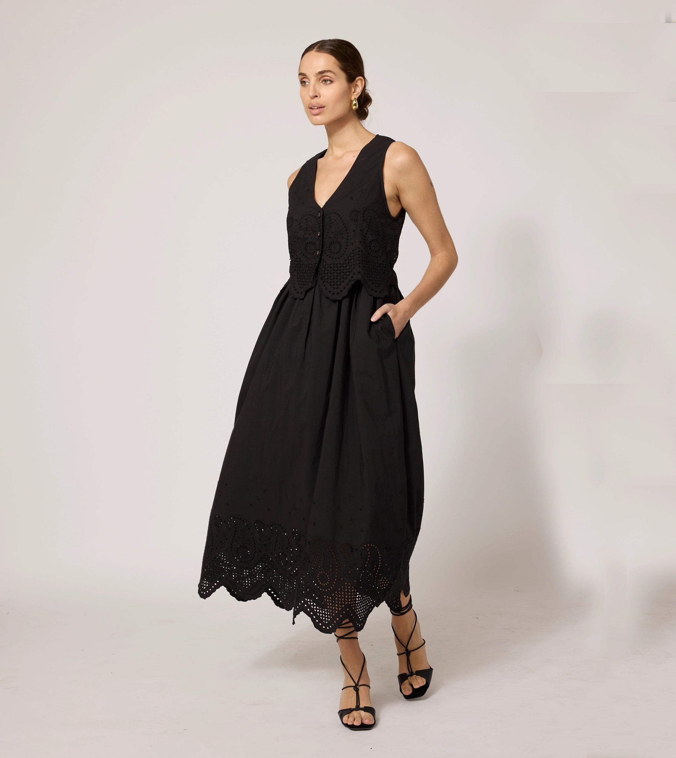Lace - Embellished Women Dress for an Elegant and Sophisticated AppearanceJulie Midi Dress | Black Lace - Embellished Women Dress for an Elegant and Sophisticated AppearanceJulie Midi Dress | Black