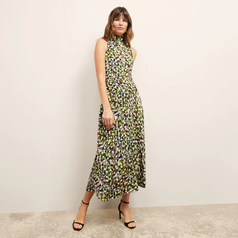 Little Black Women Dress with Sequins for a Glamorous Night OutMartina Dress - Washable Silk :: Spotlight Print Little Black Women Dress with Sequins for a Glamorous Night OutMartina Dress - Washable Silk :: Spotlight Print