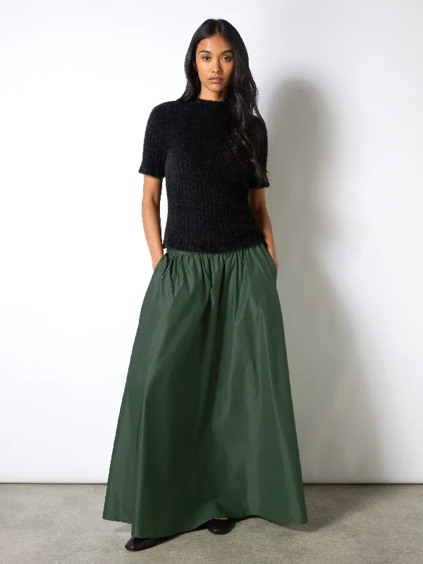 Empire Waist Women Dress to Accentuate the Bust and Conceal the WaistPetite Green Full Maxi Skirt Empire Waist Women Dress to Accentuate the Bust and Conceal the WaistPetite Green Full Maxi Skirt
