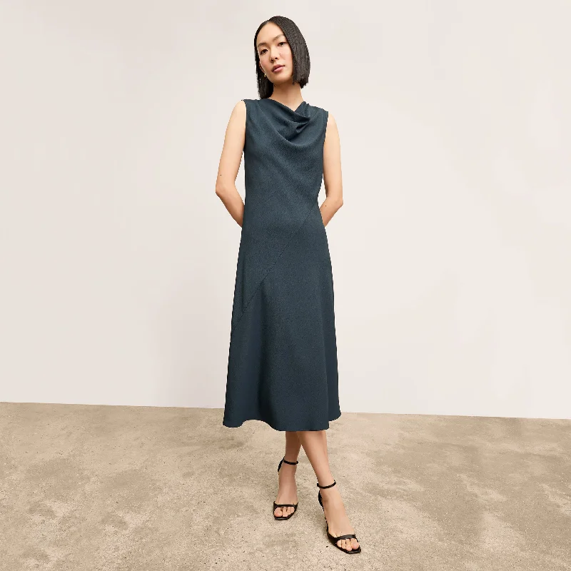 Off - the - Shoulder Women Dress for a Romantic and Feminine LookPriya Dress - Eco Heavy Soft Wave :: Ocean Off - the - Shoulder Women Dress for a Romantic and Feminine LookPriya Dress - Eco Heavy Soft Wave :: Ocean