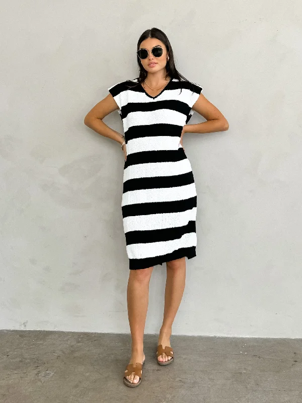 Lace - Embellished Women Dress for an Elegant and Sophisticated AppearanceCatalina Striped Midi Dress - Final Sale Lace - Embellished Women Dress for an Elegant and Sophisticated AppearanceCatalina Striped Midi Dress - Final Sale