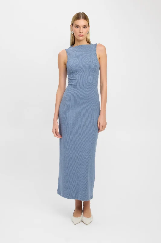 Pleated Women Dress with a Timeless and Elegant TextureViolet Dress