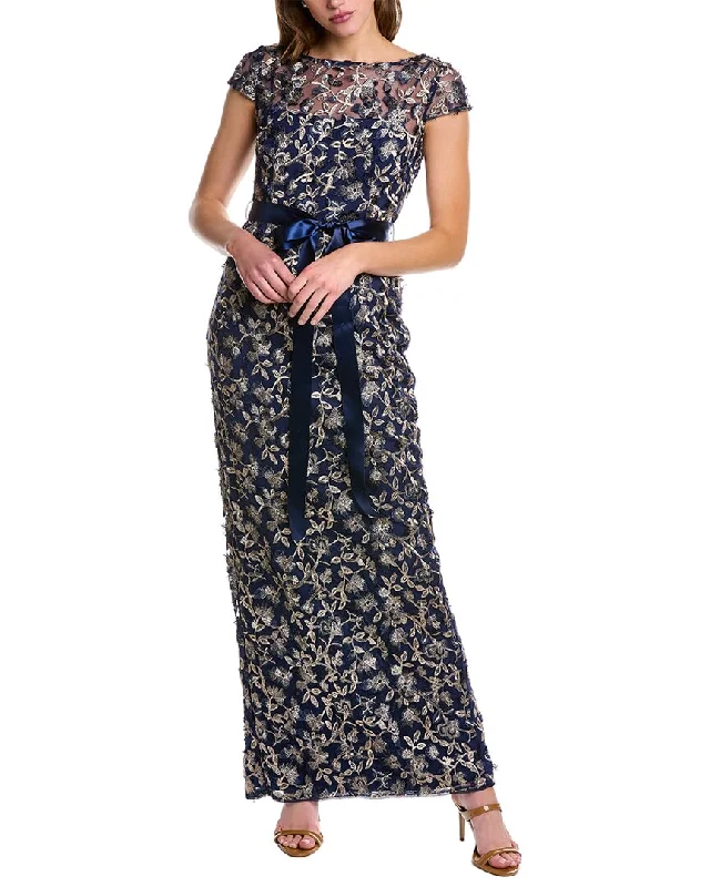 Wrap - Style Women Dress with Adjustable Fit for All Body Types Wrap - Style Women Dress with Adjustable Fit for All Body Types Adrianna Papell Embroidered Gown Wrap - Style Women Dress with Adjustable Fit for All Body Types Wrap - Style Women Dress with Adjustable Fit for All Body Types Adrianna Papell Embroidered Gown