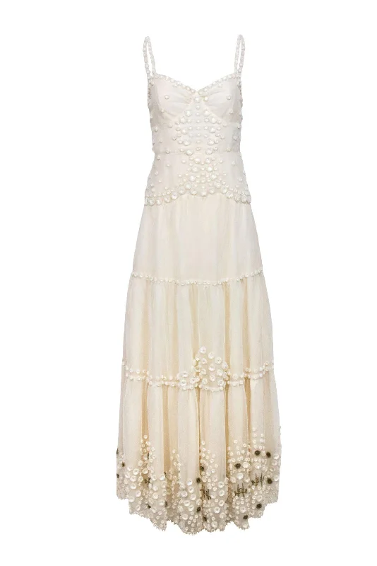 Empire Waist Women Dress to Accentuate the Bust and Conceal the Waist Empire Waist Women Dress to Accentuate the Bust and Conceal the Waist Anna Sui - Ivory Sleeveless Maxi Dress w/ Appliques Sz 2 Empire Waist Women Dress to Accentuate the Bust and Conceal the Waist Empire Waist Women Dress to Accentuate the Bust and Conceal the Waist Anna Sui - Ivory Sleeveless Maxi Dress w/ Appliques Sz 2