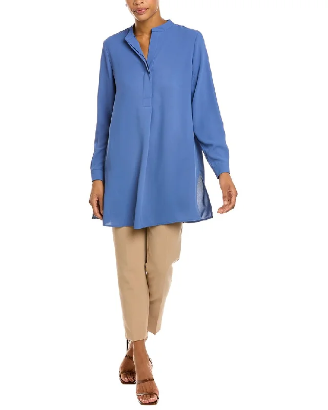 Shift Women Dress with a Simple and Classic Design for Everyday Wear Shift Women Dress with a Simple and Classic Design for Everyday Wear Anne Klein Crepe Tunic Shirtdress