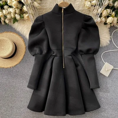 Long - Sleeve Women Dress in Velvet for a Luxurious Winter Look Long - Sleeve Women Dress in Velvet for a Luxurious Winter Look Autumn Winter Puff Long Sleeve Dresses For Women Party Christmas Turtleneck Slim A-Line Elegant New Year Woman Red Dress Long - Sleeve Women Dress in Velvet for a Luxurious Winter Look Long - Sleeve Women Dress in Velvet for a Luxurious Winter Look Autumn Winter Puff Long Sleeve Dresses For Women Party Christmas Turtleneck Slim A-Line Elegant New Year Woman Red Dress