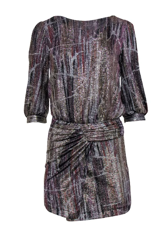 Little Black Women Dress with Sequins for a Glamorous Night Out Little Black Women Dress with Sequins for a Glamorous Night Out Ba&sh - Silver, Purple & Rust Metallic Quarter Sleeve Ruched Dress Sz 4 Little Black Women Dress with Sequins for a Glamorous Night Out Little Black Women Dress with Sequins for a Glamorous Night Out Ba&sh - Silver, Purple & Rust Metallic Quarter Sleeve Ruched Dress Sz 4