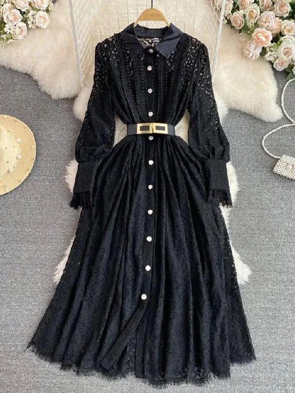 Mermaid - Style Women Dress with a Fitted Silhouette for Special Occasions Mermaid - Style Women Dress with a Fitted Silhouette for Special Occasions Black Haven Lace Detailed Maxi Dress Mermaid - Style Women Dress with a Fitted Silhouette for Special Occasions Mermaid - Style Women Dress with a Fitted Silhouette for Special Occasions Black Haven Lace Detailed Maxi Dress