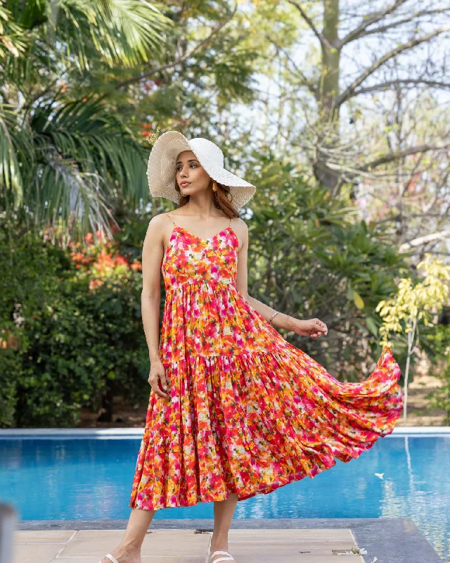 Sleeveless Women Dress in Bright Colors for Summer Parties Sleeveless Women Dress in Bright Colors for Summer Parties Coral Pink Blossom Dress Sleeveless Women Dress in Bright Colors for Summer Parties Sleeveless Women Dress in Bright Colors for Summer Parties Coral Pink Blossom Dress