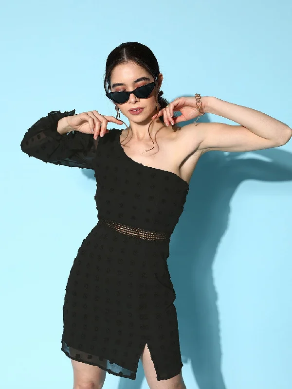 Sheath Women Dress with a Tailored Fit for a Professional Look Sheath Women Dress with a Tailored Fit for a Professional Look Berrylush Women Solid Black One-Shoulder Neck Bishop Sleeves Jacquard Schiffli Bodycon Mini Dress Sheath Women Dress with a Tailored Fit for a Professional Look Sheath Women Dress with a Tailored Fit for a Professional Look Berrylush Women Solid Black One-Shoulder Neck Bishop Sleeves Jacquard Schiffli Bodycon Mini Dress