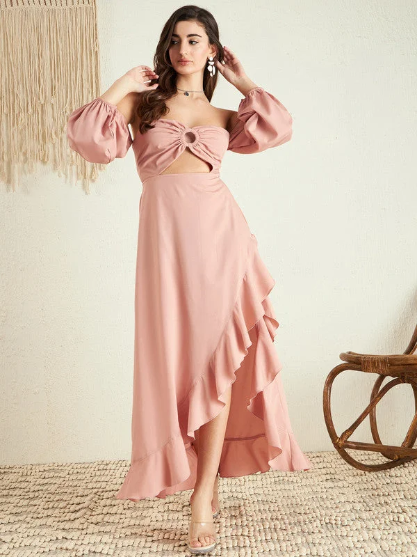 Empire Waist Women Dress to Accentuate the Bust and Conceal the Waist Empire Waist Women Dress to Accentuate the Bust and Conceal the Waist Berrylush Women Solid Light Pink Off-Shoulder Neck Puff Sleeves Cut-Out Asymmetrical Hem A-Line Midi Dress Empire Waist Women Dress to Accentuate the Bust and Conceal the Waist Empire Waist Women Dress to Accentuate the Bust and Conceal the Waist Berrylush Women Solid Light Pink Off-Shoulder Neck Puff Sleeves Cut-Out Asymmetrical Hem A-Line Midi Dress