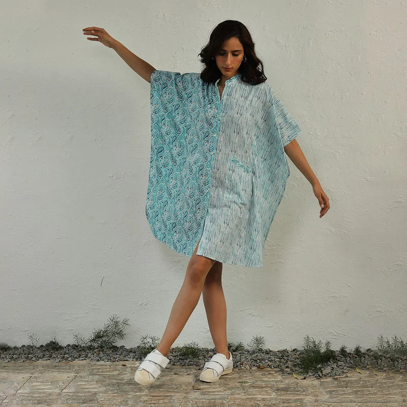 Backless Women Dress for a Sexy and Alluring Look at Evening Events Backless Women Dress for a Sexy and Alluring Look at Evening Events Cotton Short Kaftan Dress for Women | Paisley Handblock Print | Blue & White Backless Women Dress for a Sexy and Alluring Look at Evening Events Backless Women Dress for a Sexy and Alluring Look at Evening Events Cotton Short Kaftan Dress for Women | Paisley Handblock Print | Blue & White