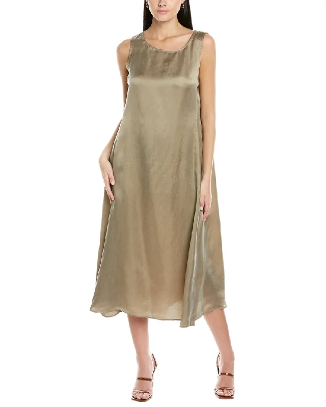 Empire Waist Women Dress to Accentuate the Bust and Conceal the Waist Empire Waist Women Dress to Accentuate the Bust and Conceal the Waist EILEEN FISHER Ballet Neck Midi Dress