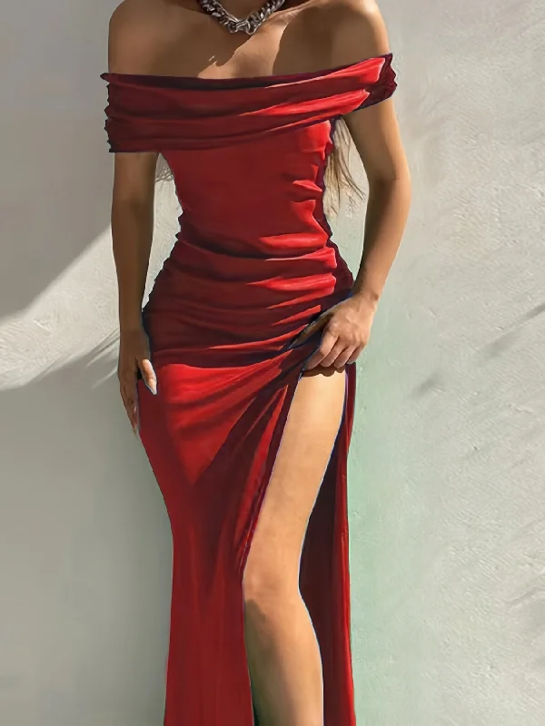 Pleated Women Dress with a Timeless and Elegant Texture Pleated Women Dress with a Timeless and Elegant Texture Elegant Off Shoulder Maxi Dress for Formal Parties and Evenings - Sleeveless, Solid Color, Mid-Length Pleated Women Dress with a Timeless and Elegant Texture Pleated Women Dress with a Timeless and Elegant Texture Elegant Off Shoulder Maxi Dress for Formal Parties and Evenings - Sleeveless, Solid Color, Mid-Length