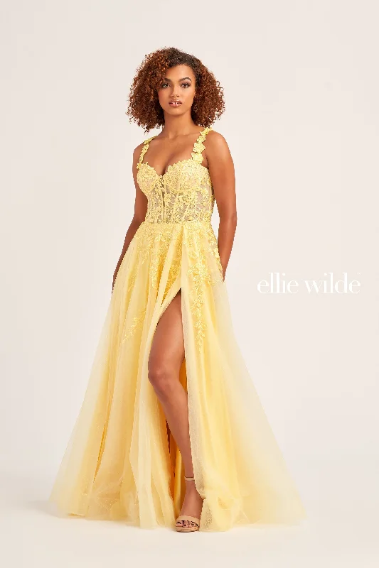 Strapless Women Dress with a Built - in Bra for Comfort and Support Strapless Women Dress with a Built - in Bra for Comfort and Support Ellie Wilde EW35101