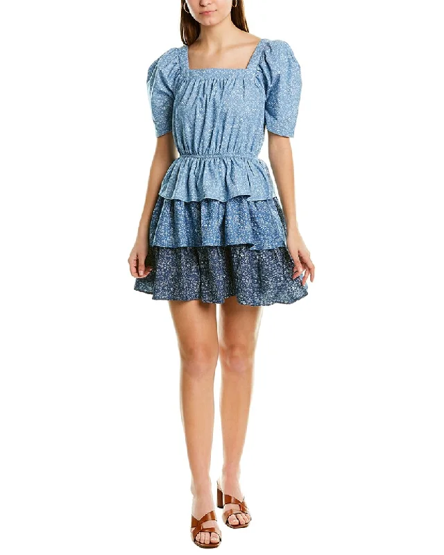 Strapless Women Dress with a Built - in Bra for Comfort and Support Strapless Women Dress with a Built - in Bra for Comfort and Support FATE Tiered Ruffle Mini Dress