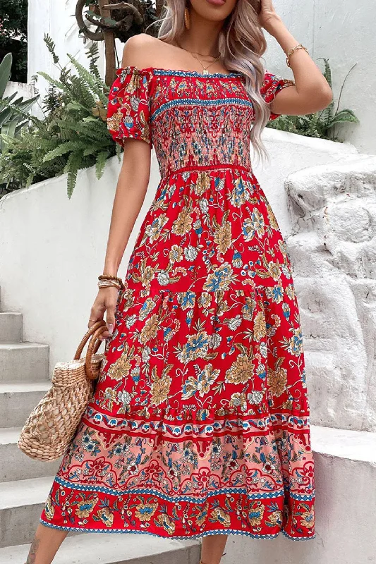 Strapless Women Dress with a Built - in Bra for Comfort and Support Strapless Women Dress with a Built - in Bra for Comfort and Support Floral Off-Shoulder Smocked Midi Dress Strapless Women Dress with a Built - in Bra for Comfort and Support Strapless Women Dress with a Built - in Bra for Comfort and Support Floral Off-Shoulder Smocked Midi Dress