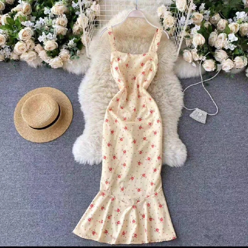 Mermaid - Style Women Dress with a Fitted Silhouette for Special Occasions Mermaid - Style Women Dress with a Fitted Silhouette for Special Occasions Heather Floral Dress