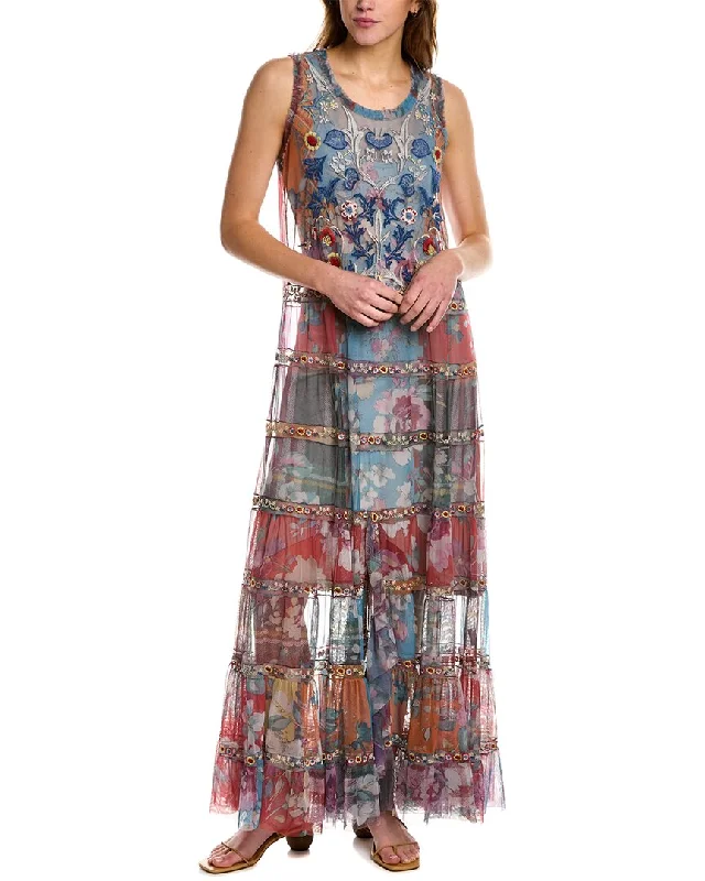 Mermaid - Style Women Dress with a Fitted Silhouette for Special Occasions Mermaid - Style Women Dress with a Fitted Silhouette for Special Occasions Johnny Was BIYA Zoie Mesh Maxi Dress Mermaid - Style Women Dress with a Fitted Silhouette for Special Occasions Mermaid - Style Women Dress with a Fitted Silhouette for Special Occasions Johnny Was BIYA Zoie Mesh Maxi Dress