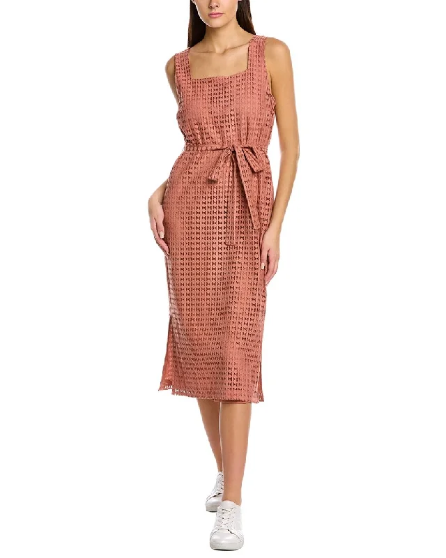 Pleated Women Dress with a Timeless and Elegant Texture Pleated Women Dress with a Timeless and Elegant Texture Jones New York Square Neck Sheath Dress