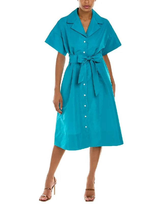 Long - Sleeve Women Dress in Velvet for a Luxurious Winter Look Long - Sleeve Women Dress in Velvet for a Luxurious Winter Look Josie Natori Midi Shirtdress