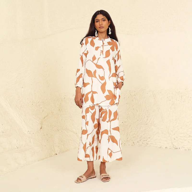 Lace - Embellished Women Dress for an Elegant and Sophisticated Appearance Lace - Embellished Women Dress for an Elegant and Sophisticated Appearance Tencel Twill Co-Ord Set for Women | Printed | White & Beige