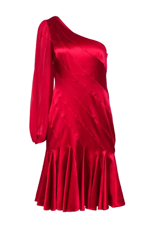 Mermaid - Style Women Dress with a Fitted Silhouette for Special Occasions Mermaid - Style Women Dress with a Fitted Silhouette for Special Occasions Karen Millen - Red Satin Pleated Dress w/ Mesh Sleeve Sz 8 Mermaid - Style Women Dress with a Fitted Silhouette for Special Occasions Mermaid - Style Women Dress with a Fitted Silhouette for Special Occasions Karen Millen - Red Satin Pleated Dress w/ Mesh Sleeve Sz 8
