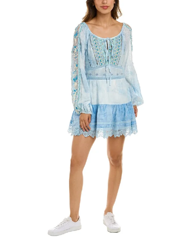 Off - the - Shoulder Women Dress for a Romantic and Feminine Look Off - the - Shoulder Women Dress for a Romantic and Feminine Look LoveShackFancy Valensole Embroidered Chelie Mini Dress