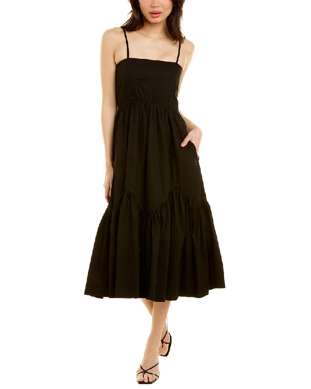 Strapless Women Dress with a Built - in Bra for Comfort and Support Strapless Women Dress with a Built - in Bra for Comfort and Support Lusana Ziggy Midi Dress