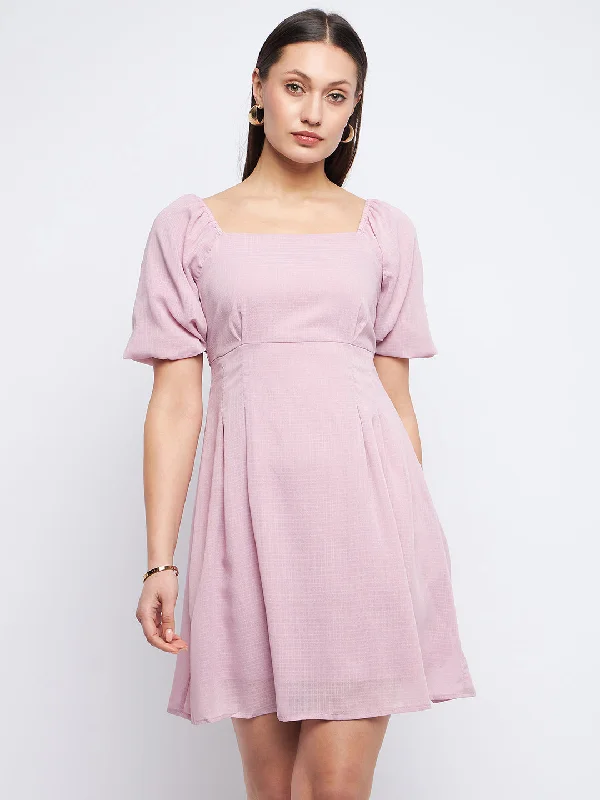 Off - the - Shoulder Women Dress for a Romantic and Feminine Look Off - the - Shoulder Women Dress for a Romantic and Feminine Look Madame Square Neck Mauve Chequered Dress Off - the - Shoulder Women Dress for a Romantic and Feminine Look Off - the - Shoulder Women Dress for a Romantic and Feminine Look Madame Square Neck Mauve Chequered Dress