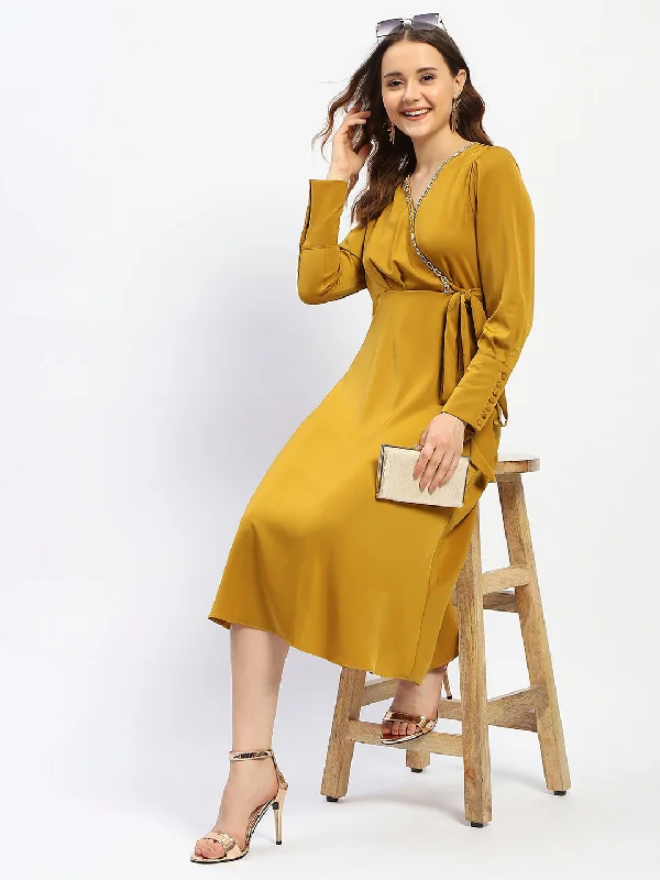 Ruffled Women Dress with Multiple Layers for a Playful and Girly Style Ruffled Women Dress with Multiple Layers for a Playful and Girly Style Madame Empire Waist Chain Accented Mustard Midi Dress Ruffled Women Dress with Multiple Layers for a Playful and Girly Style Ruffled Women Dress with Multiple Layers for a Playful and Girly Style Madame Empire Waist Chain Accented Mustard Midi Dress