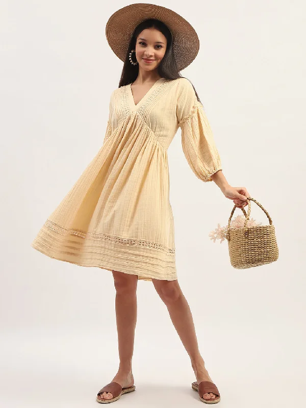 Plus Size Women Dress with a Flattering A - Line Cut for Comfort and Style Plus Size Women Dress with a Flattering A - Line Cut for Comfort and Style Madame Puff Sleeve Fit And Flare Cotton Beige Midi Dress Plus Size Women Dress with a Flattering A - Line Cut for Comfort and Style Plus Size Women Dress with a Flattering A - Line Cut for Comfort and Style Madame Puff Sleeve Fit And Flare Cotton Beige Midi Dress